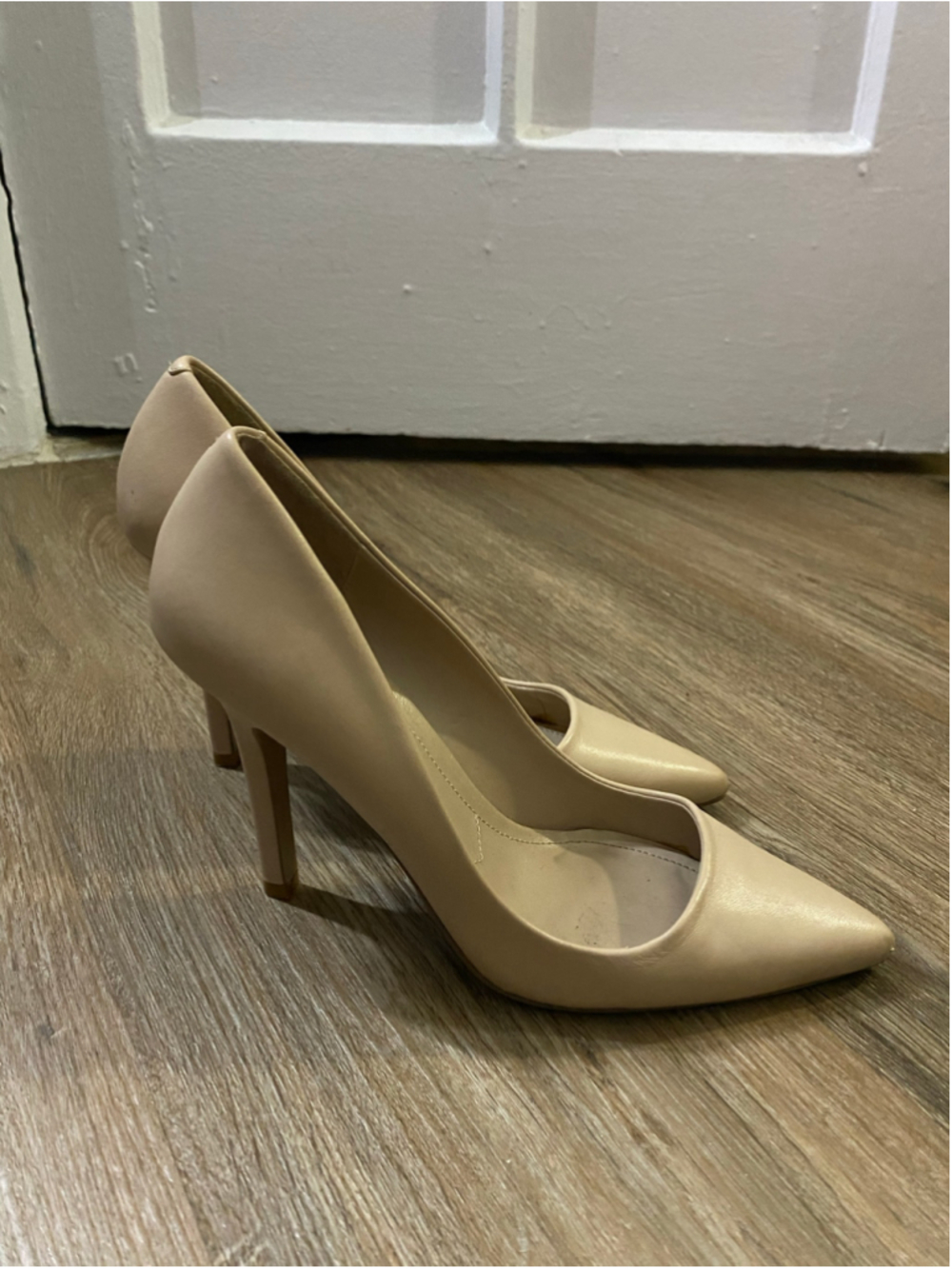 Classic tan pumps